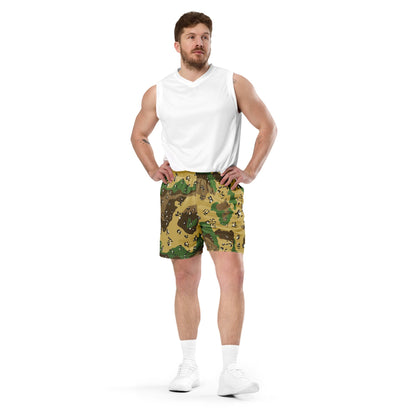 Turkmenistan Chocolate Chip CAMO Unisex mesh shorts - Mesh Shorts