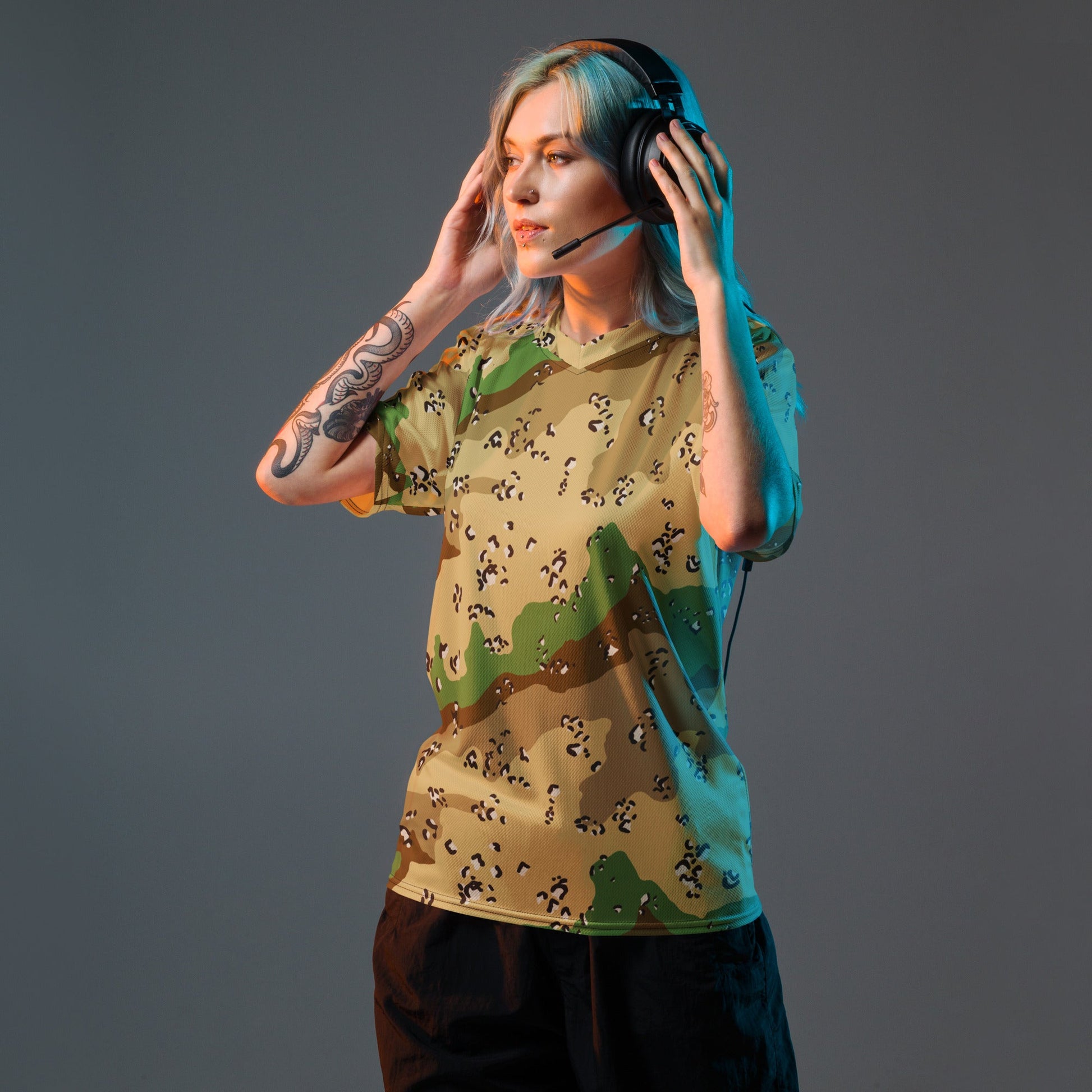 Turkmenistan Chocolate Chip CAMO unisex sports jersey - Sports Jerseys