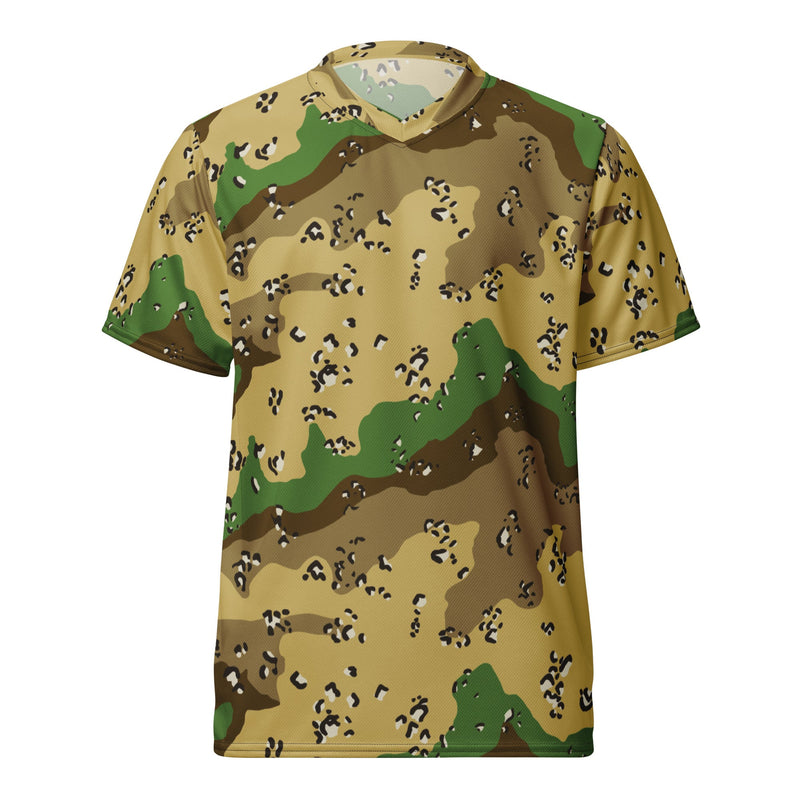 Chocolate Chip Turkmenistan Desert CAMO Unisex Sports Jersey