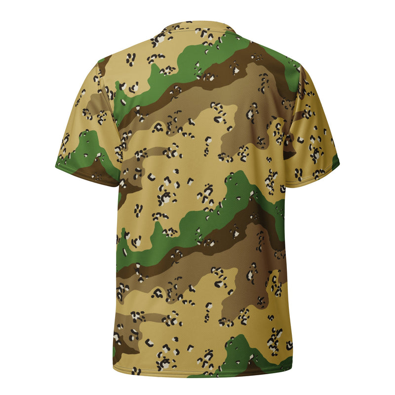 Chocolate Chip Turkmenistan Desert CAMO Unisex Sports Jersey