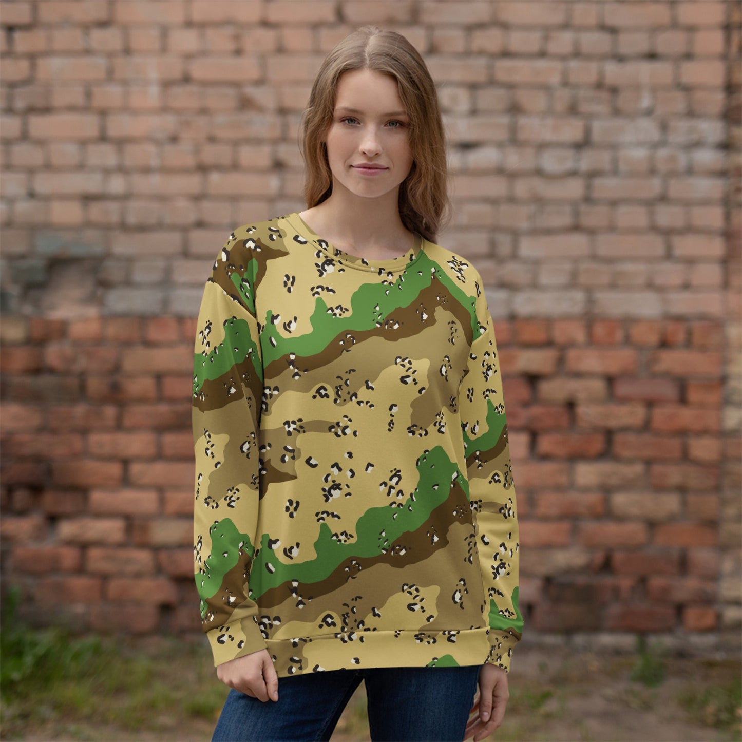 Turkmenistan Chocolate Chip CAMO Unisex Sweatshirt - Sweatshirts
