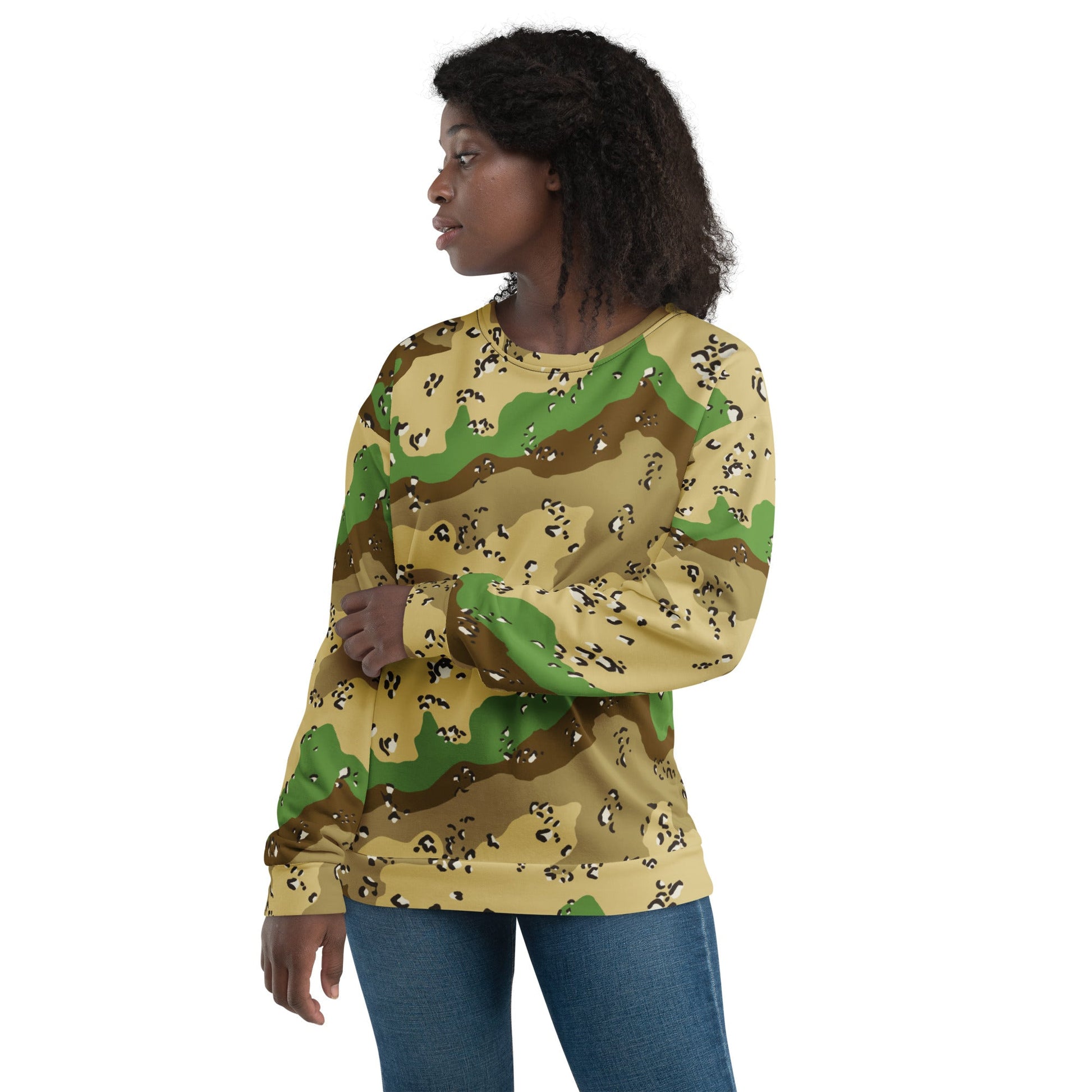 Turkmenistan Chocolate Chip CAMO Unisex Sweatshirt - Sweatshirts