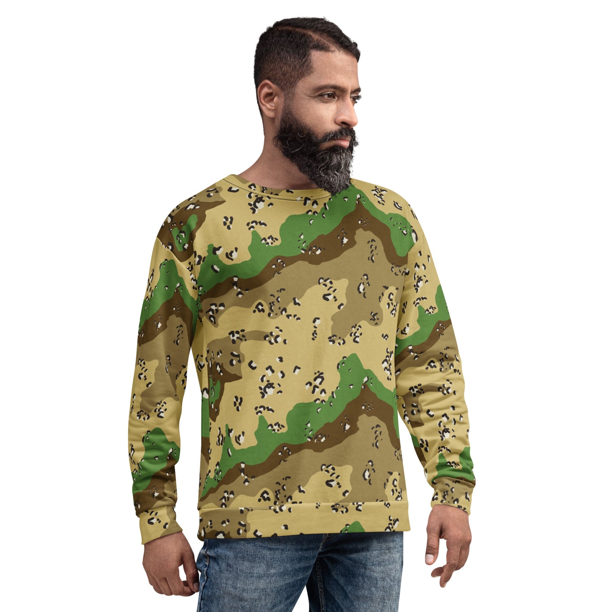 Turkmenistan Chocolate Chip CAMO Unisex Sweatshirt - Sweatshirts
