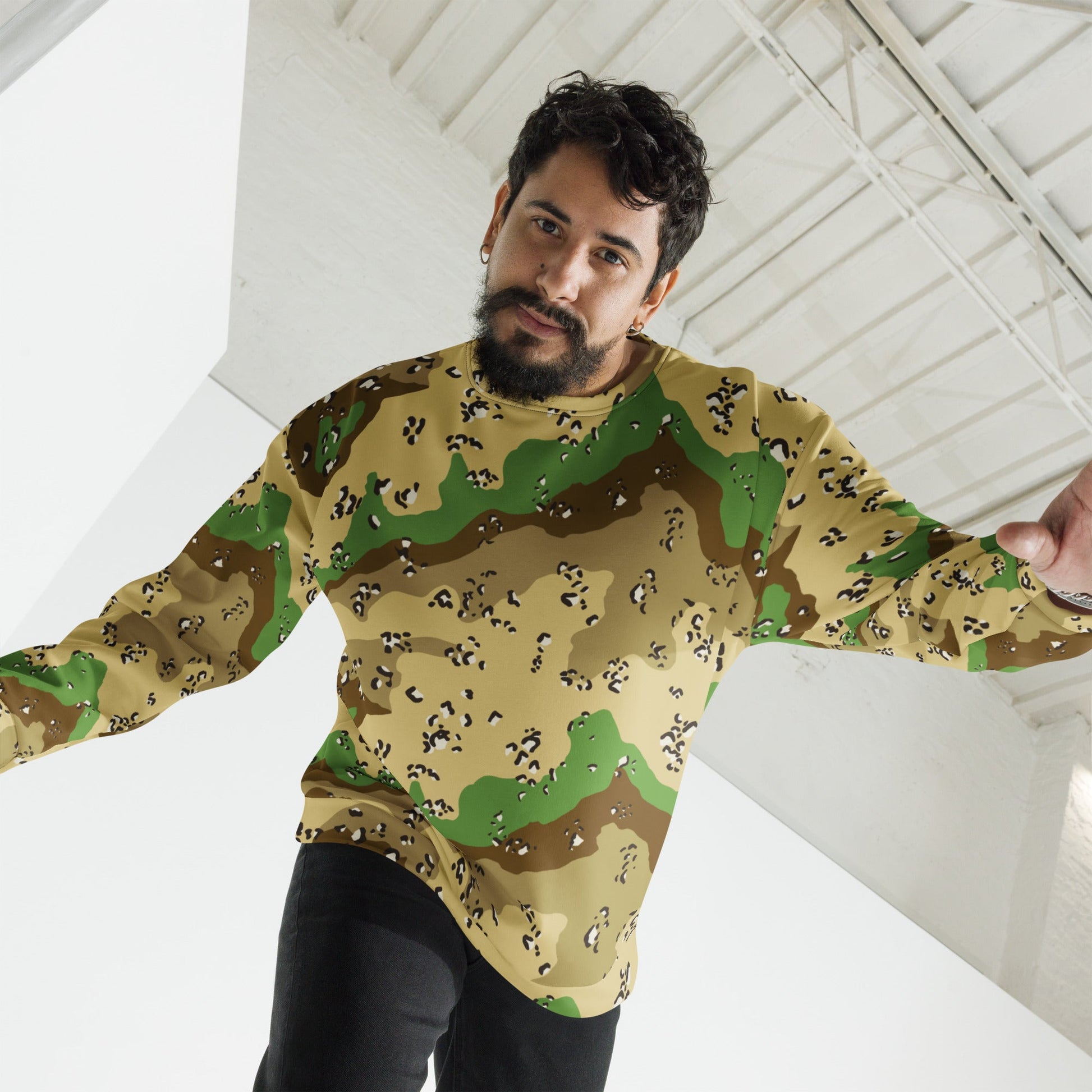 Turkmenistan Chocolate Chip CAMO Unisex Sweatshirt - Sweatshirts