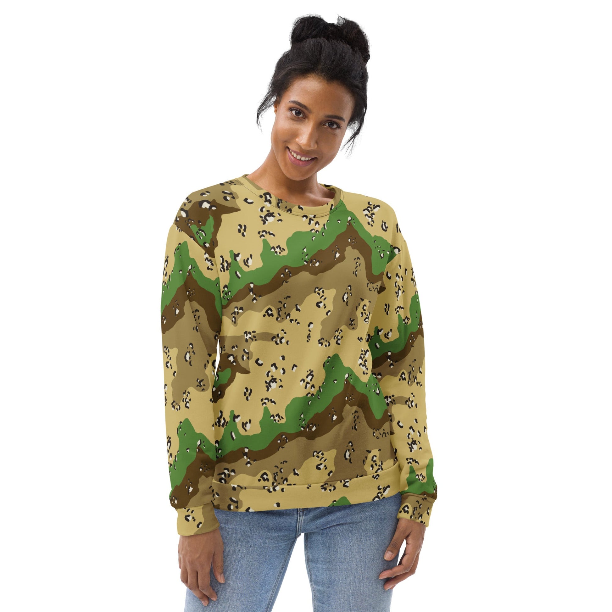 Turkmenistan Chocolate Chip CAMO Unisex Sweatshirt - Sweatshirts