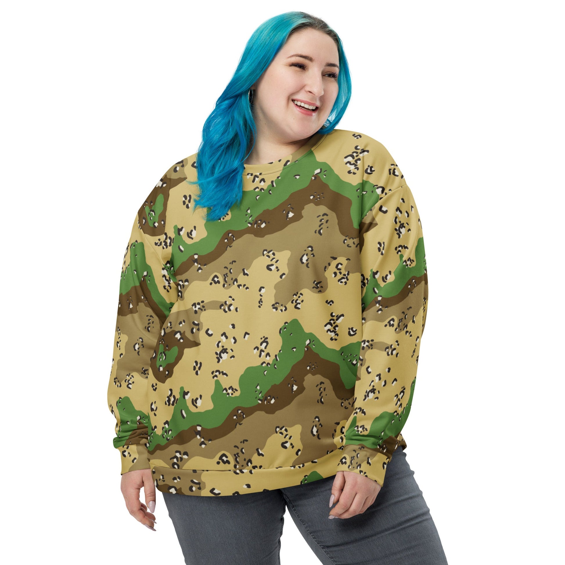 Turkmenistan Chocolate Chip CAMO Unisex Sweatshirt - Sweatshirts