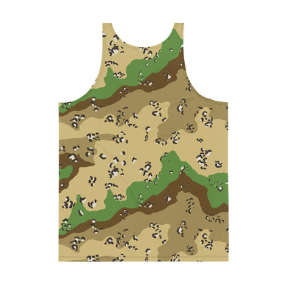Turkmenistan Chocolate Chip CAMO Unisex Tank Top - Tops