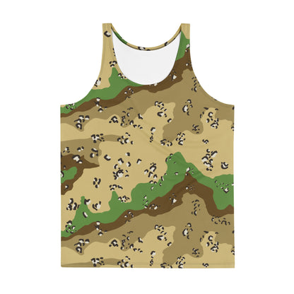 Turkmenistan Chocolate Chip CAMO Unisex Tank Top - Tops