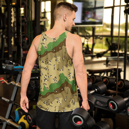 Turkmenistan Chocolate Chip CAMO Unisex Tank Top - Tops