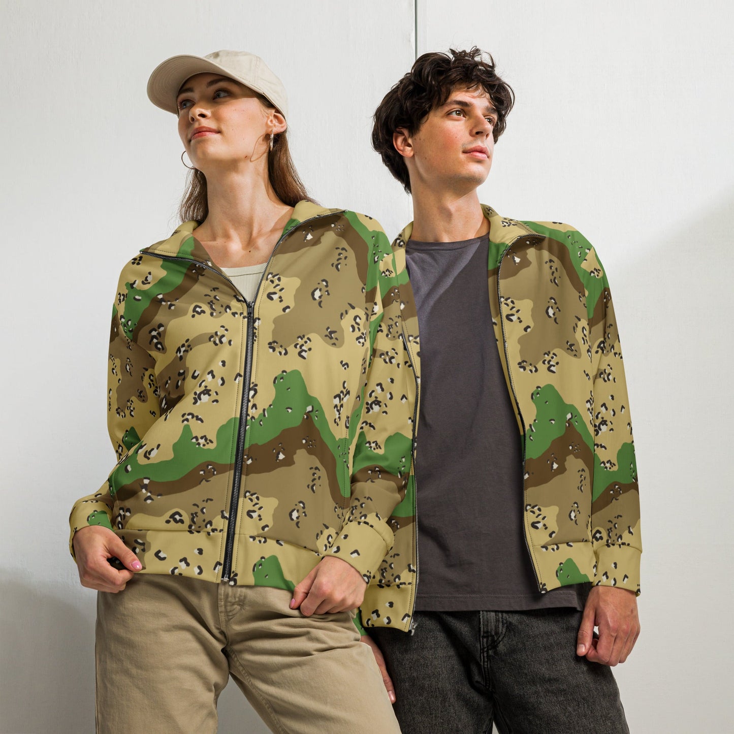 Turkmenistan Chocolate Chip CAMO Unisex track jacket - 2XS - Track Jackets