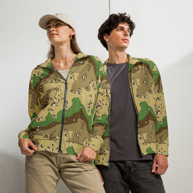 Chocolate Chip Turkmenistan Desert CAMO Unisex Track Jacket - 2XS