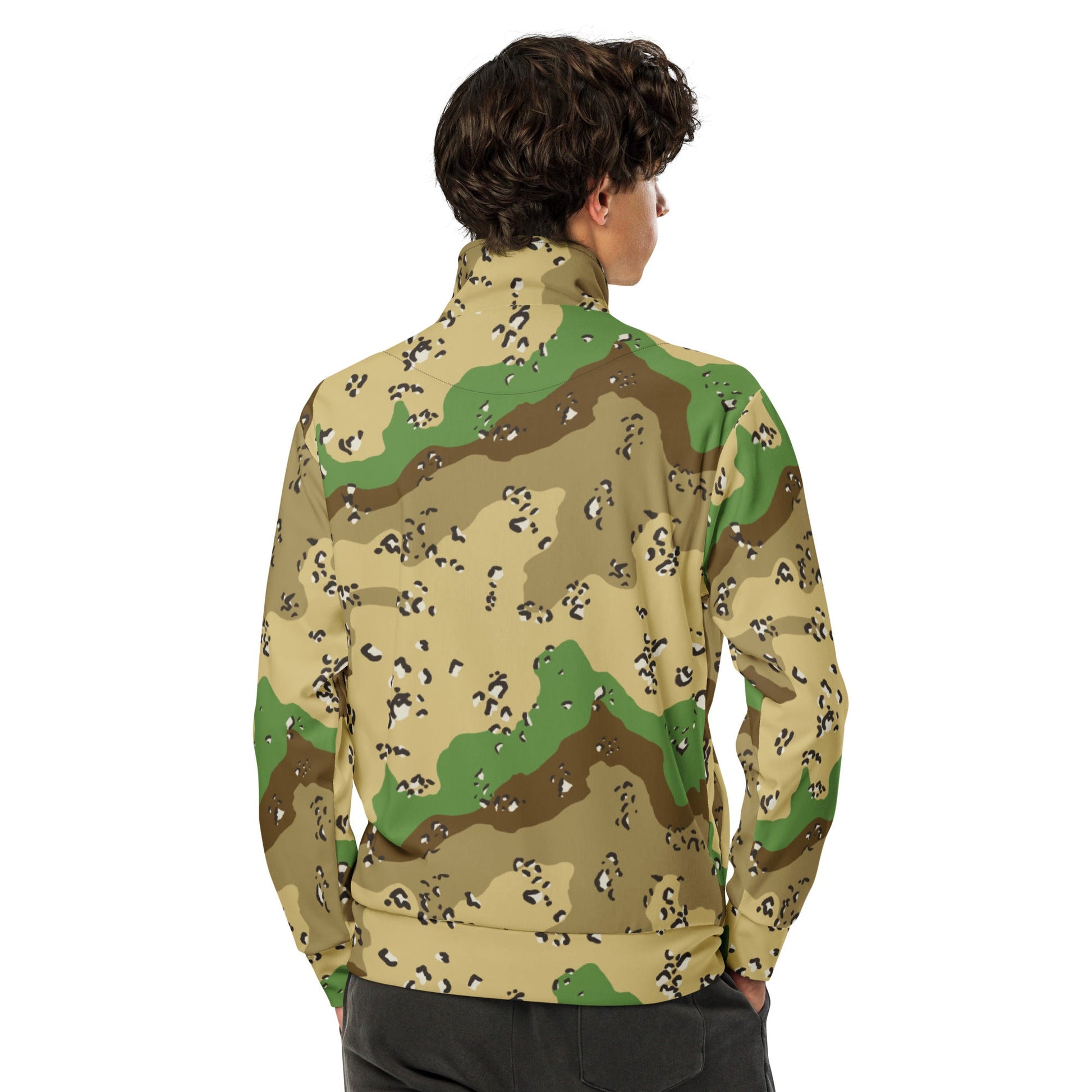 Turkmenistan Chocolate Chip CAMO Unisex track jacket - Track Jackets