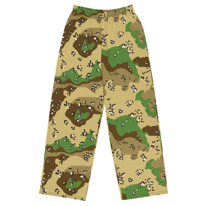 Turkmenistan Chocolate Chip CAMO unisex wide-leg pants - 2XS - Wide-leg Pants
