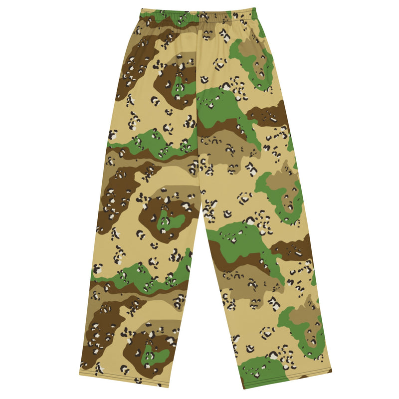 Chocolate Chip Turkmenistan Desert CAMO Unisex Wide-Leg Leisure Pants - Pant