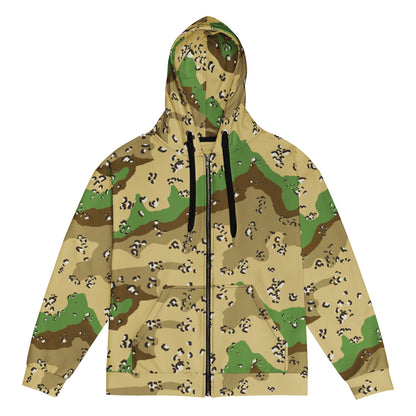 Turkmenistan Chocolate Chip CAMO Unisex zip hoodie - 2XS - Zip Hoodies