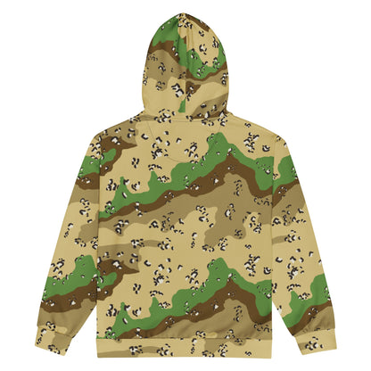 Turkmenistan Chocolate Chip CAMO Unisex zip hoodie - Zip Hoodies