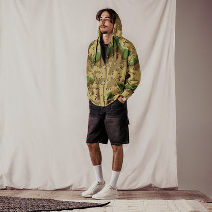 Turkmenistan Chocolate Chip CAMO Unisex zip hoodie - Zip Hoodies