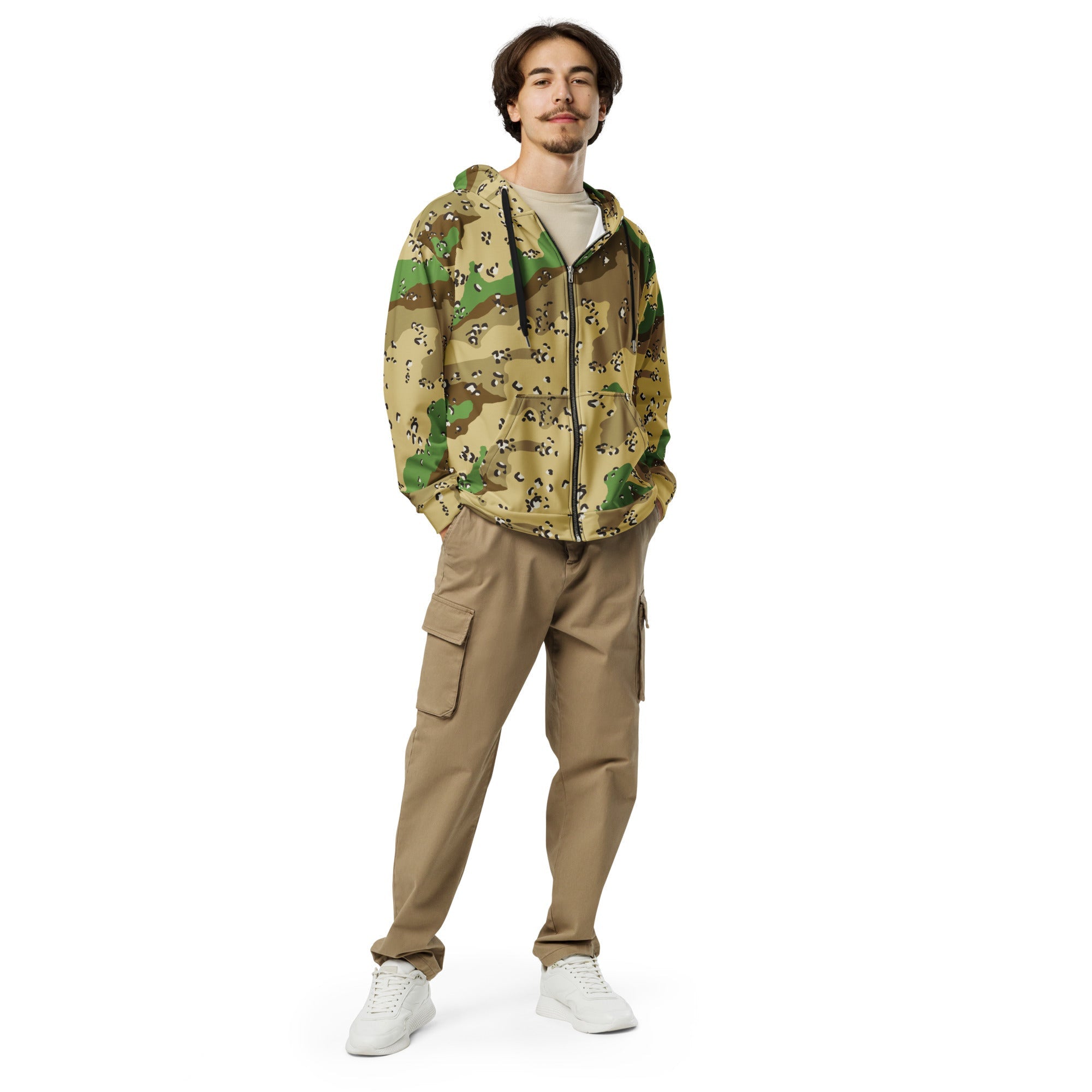 CAMO HQ - Chocolate Chip Turkmenistan Desert CAMO Unisex Zip
