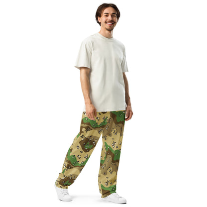 Turkmenistan Chocolate Chip CAMO Wide-leg joggers - Joggers