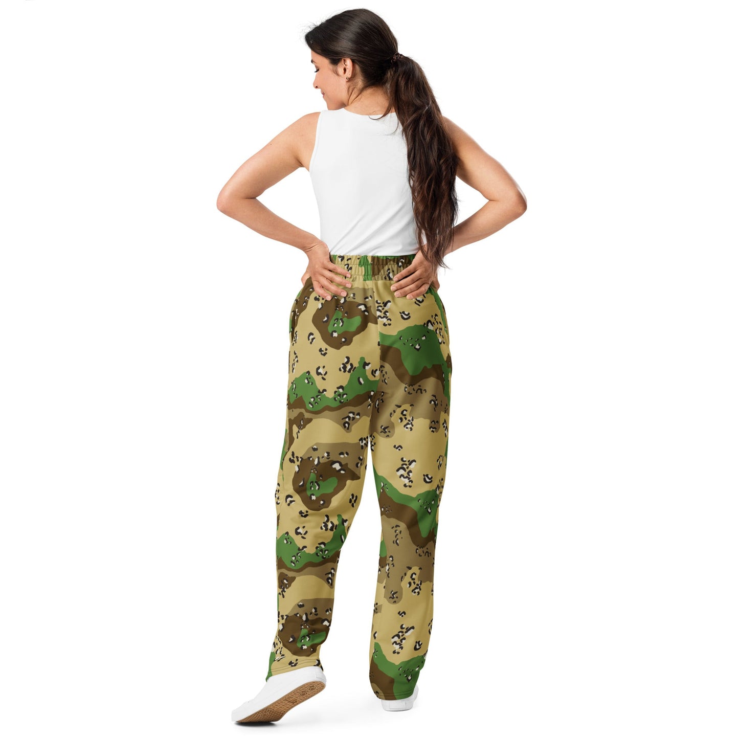 Turkmenistan Chocolate Chip CAMO Wide-leg joggers - Joggers