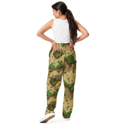 Turkmenistan Chocolate Chip CAMO Wide-leg joggers - Joggers