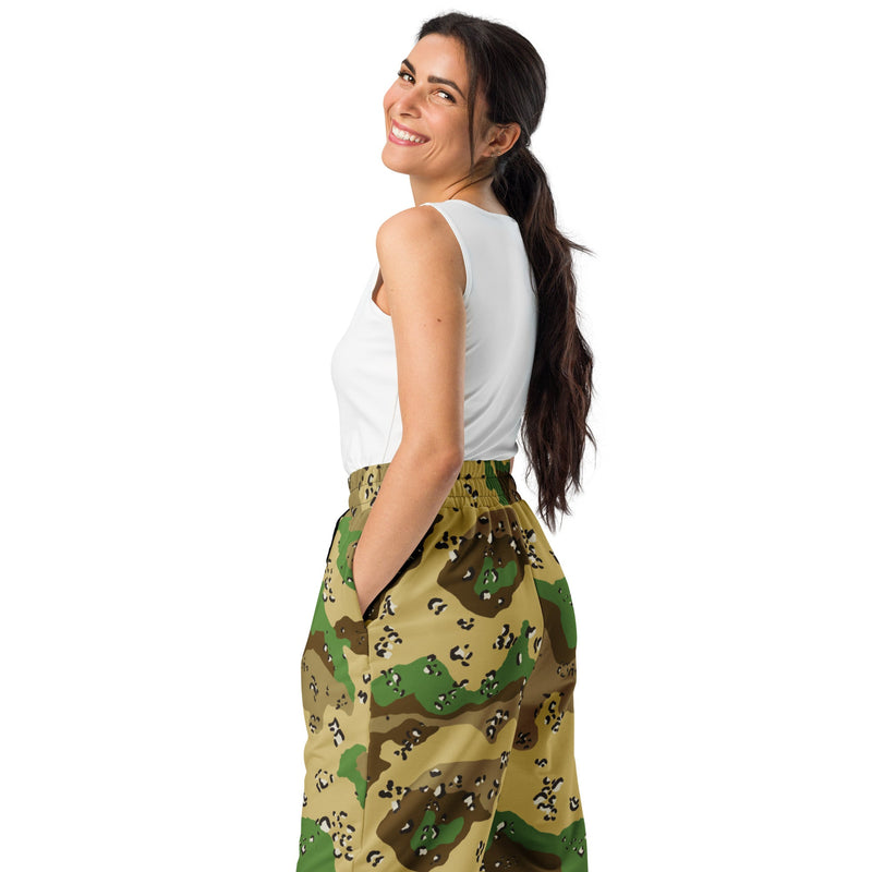 Chocolate Chip Turkmenistan Desert CAMO Unisex Wide-Leg Joggers