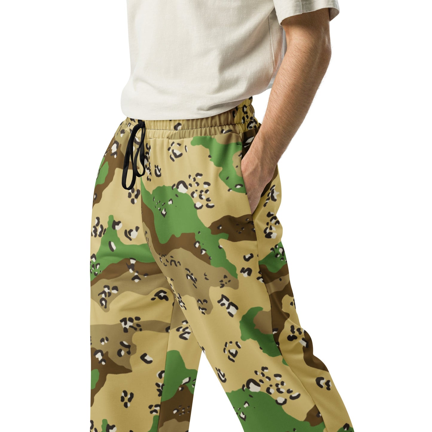 Turkmenistan Chocolate Chip CAMO Wide-leg joggers - Joggers