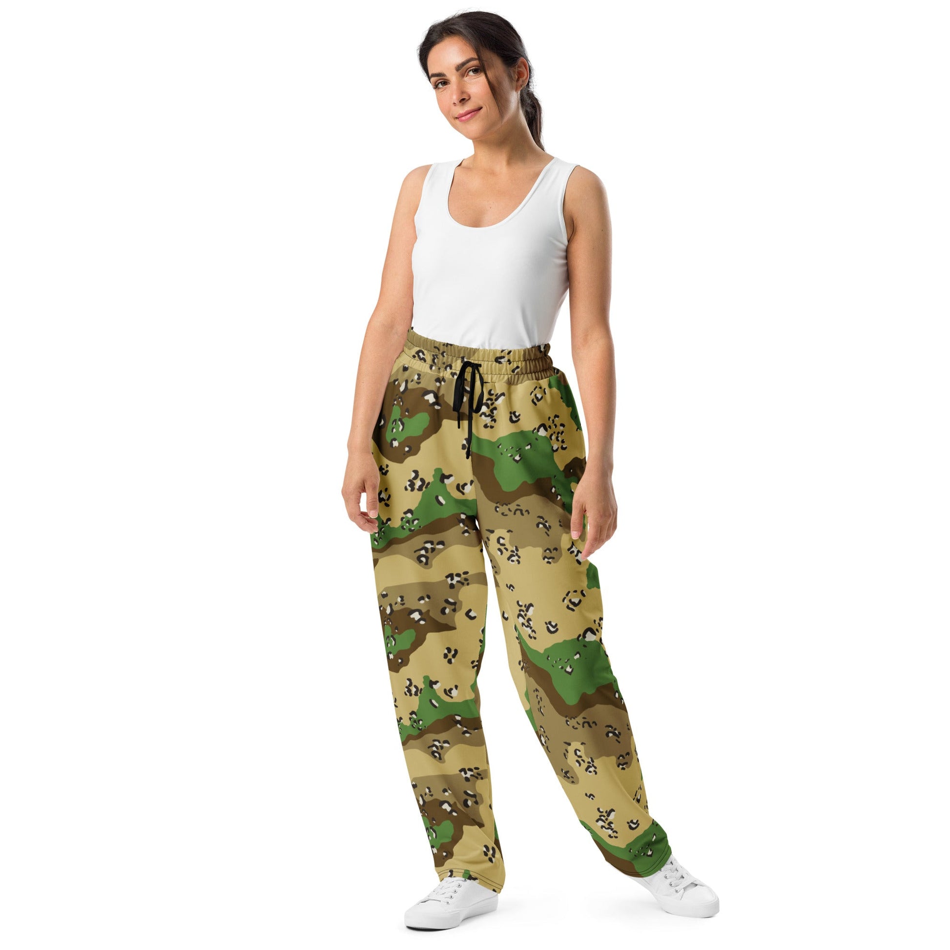Turkmenistan Chocolate Chip CAMO Wide-leg joggers - Joggers