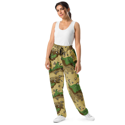 Turkmenistan Chocolate Chip CAMO Wide-leg joggers - Joggers