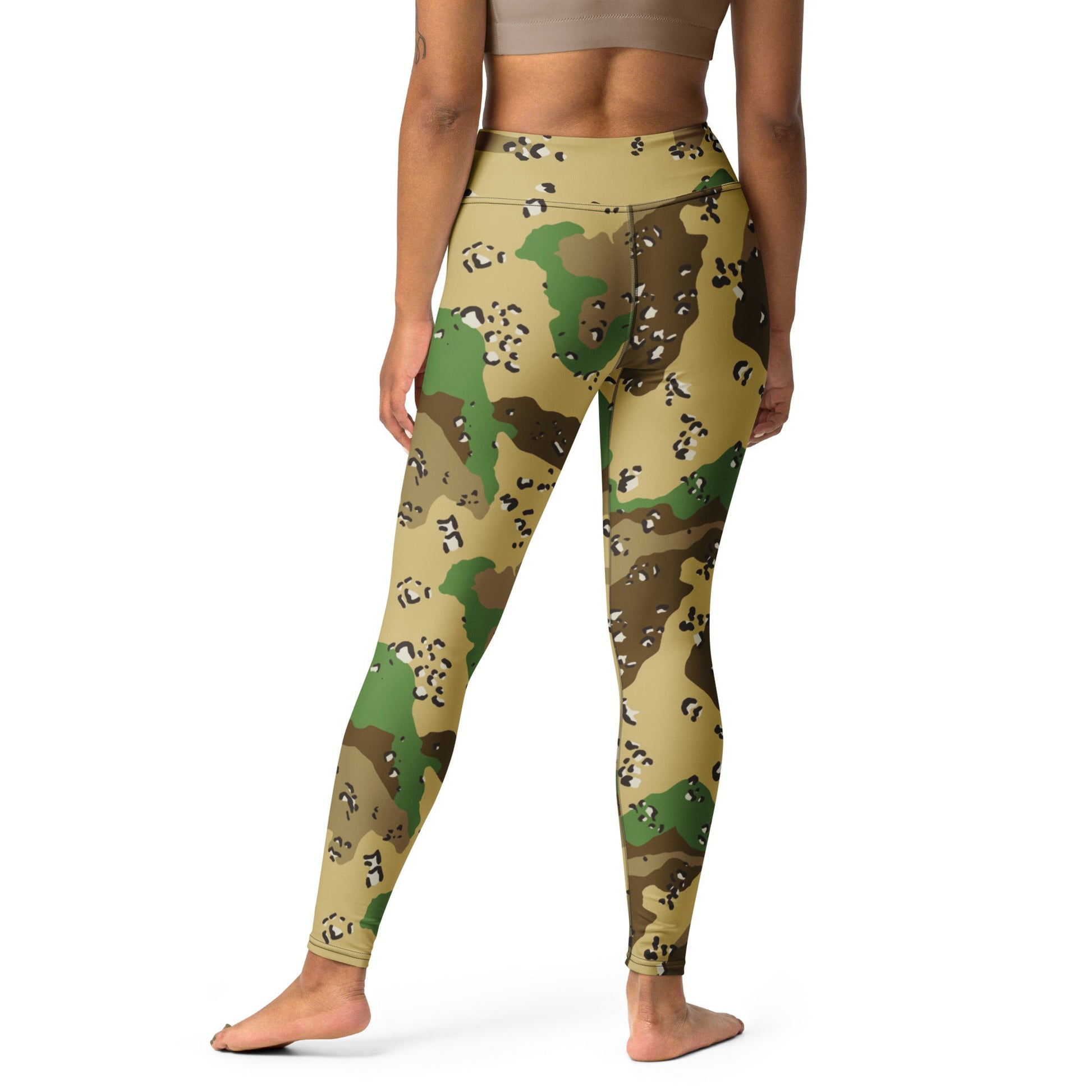 Turkmenistan Chocolate Chip CAMO Yoga Leggings - Womens