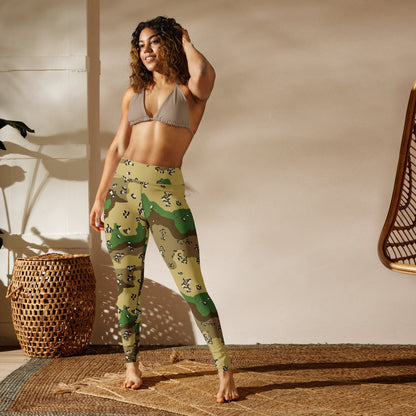 Turkmenistan Chocolate Chip CAMO Yoga Leggings - Womens