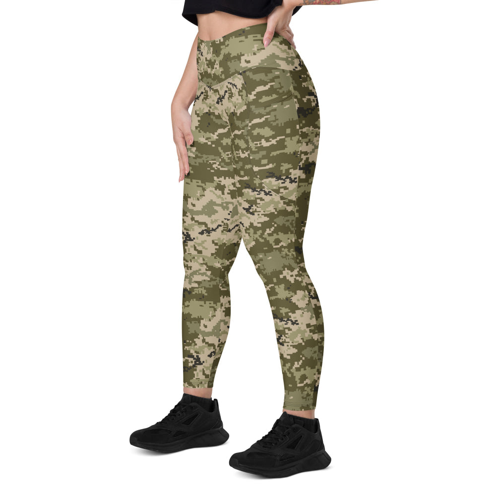 Ukrainian MM14 Arid Desert CAMO Leggings with pockets - Womens With Pockets