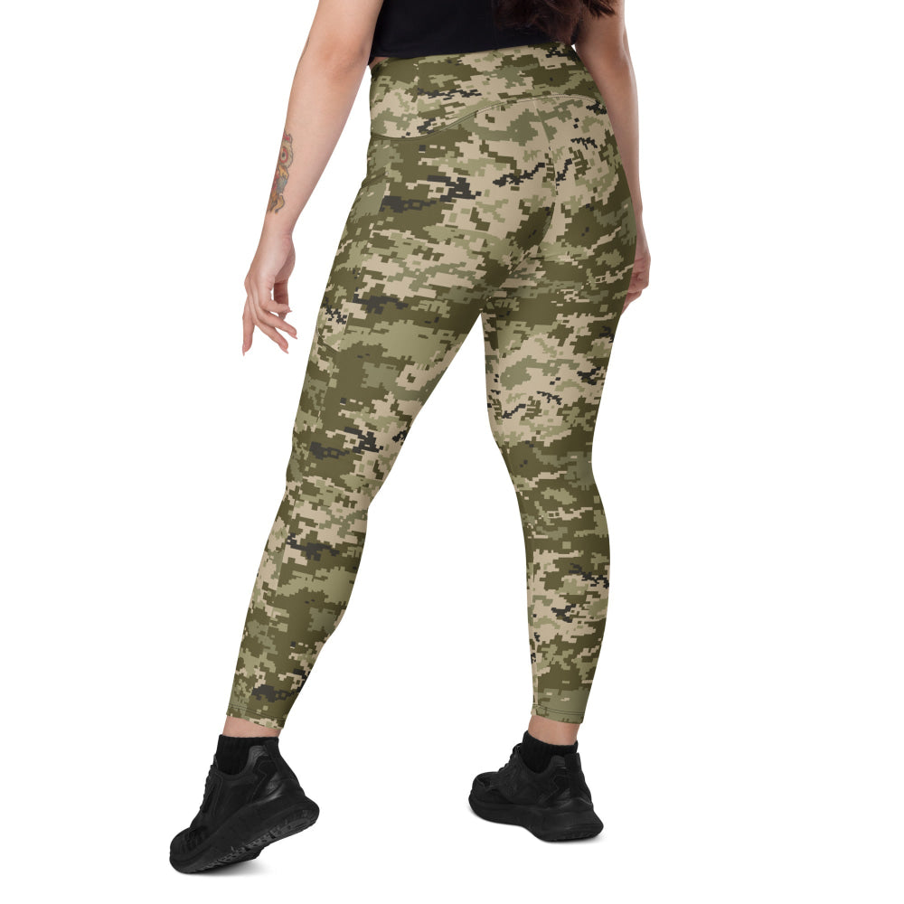 Ukrainian MM14 Arid Desert CAMO Leggings with pockets - Womens With Pockets