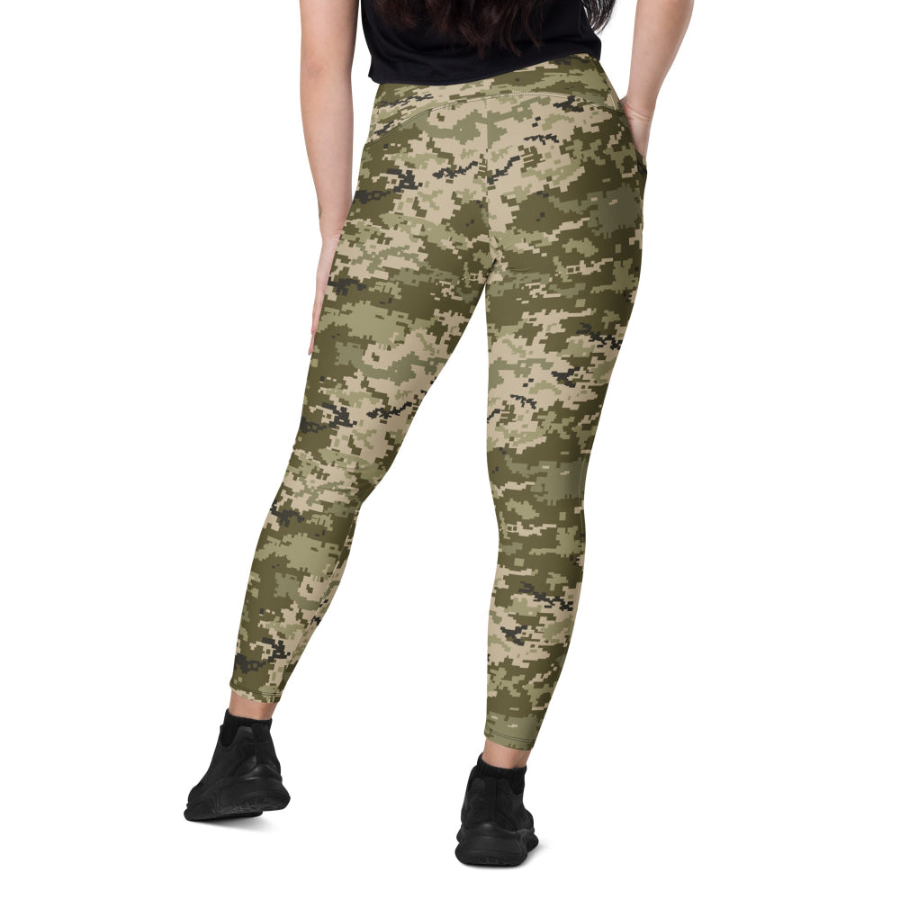 Ukrainian MM14 Arid Desert CAMO Leggings with pockets - Womens With Pockets