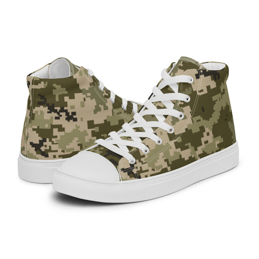 Ukrainian MM14 Arid Desert CAMO Men’s high top canvas shoes - 5 - Mens High Top Canvas Shoes