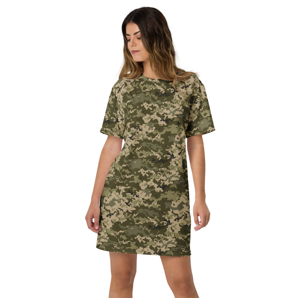 Ukrainian MM14 Arid Desert CAMO T-shirt dress - Womens T-Shirt Dress