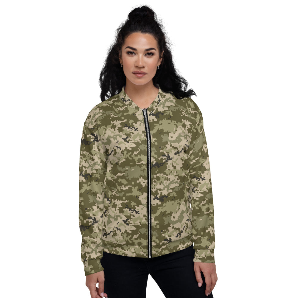 Ukrainian MM14 Arid Desert CAMO Unisex Bomber Jacket