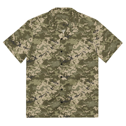 Ukrainian MM14 Arid Desert CAMO Unisex button shirt - 2XS - Button Shirt