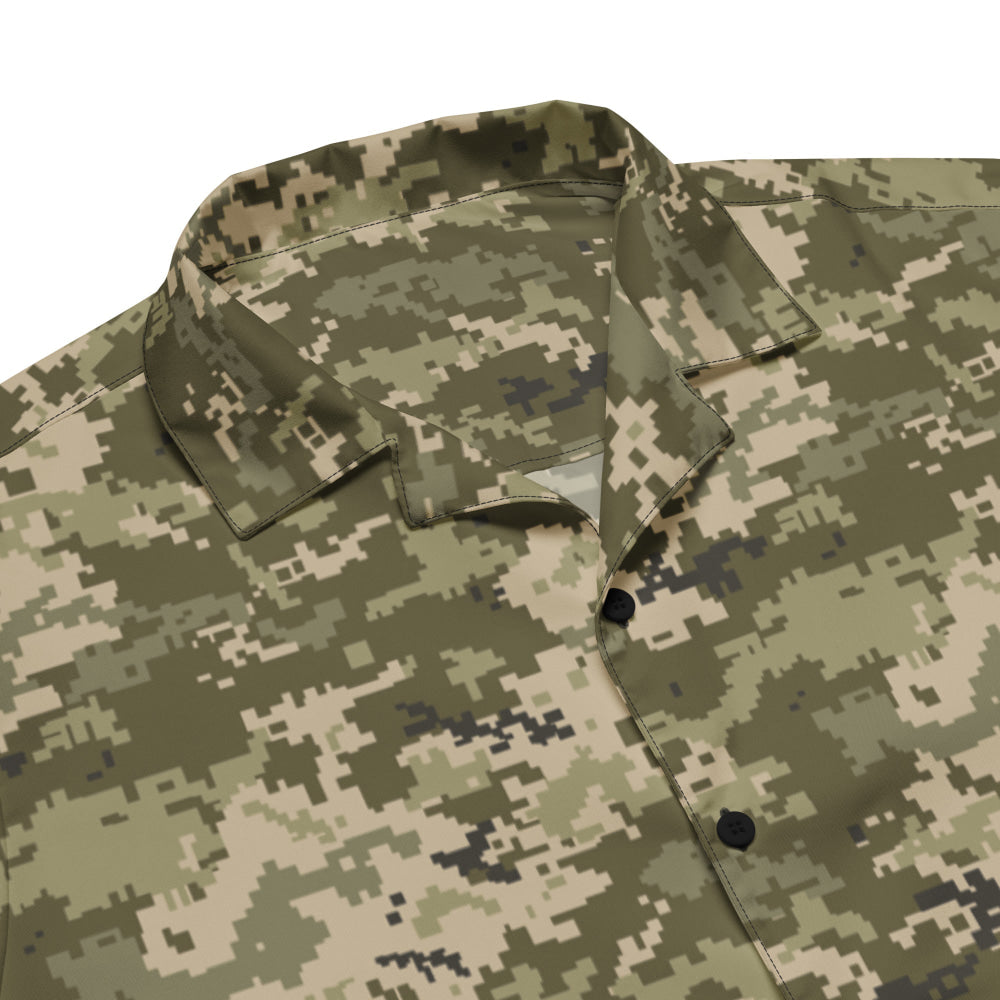 Ukrainian MM14 Arid Desert CAMO Unisex button shirt - Button Shirt