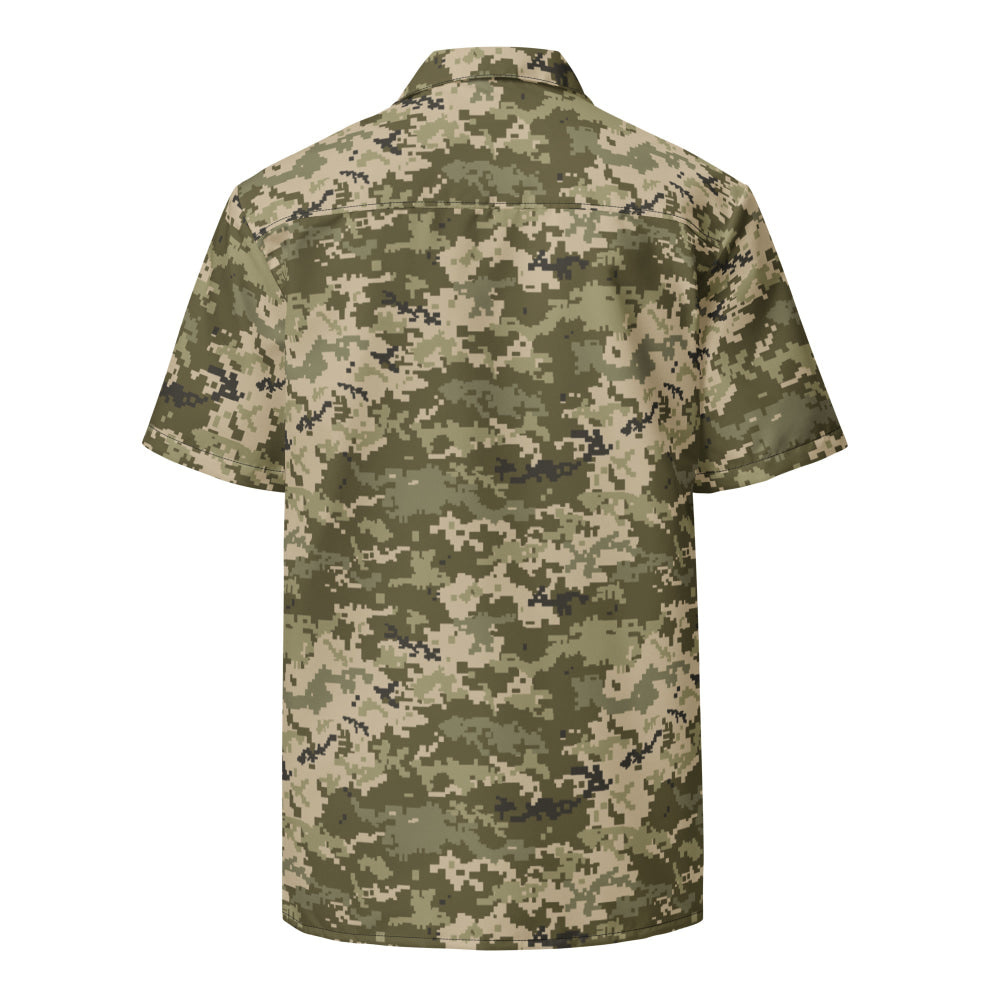 Ukrainian MM14 Arid Desert CAMO Unisex button shirt - Button Shirt