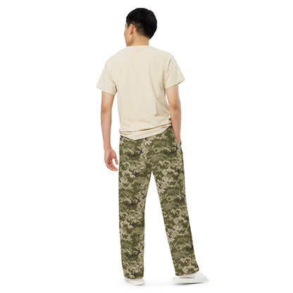 Ukrainian MM14 Arid Desert CAMO unisex wide-leg pants - Unisex Wide-Leg Pants