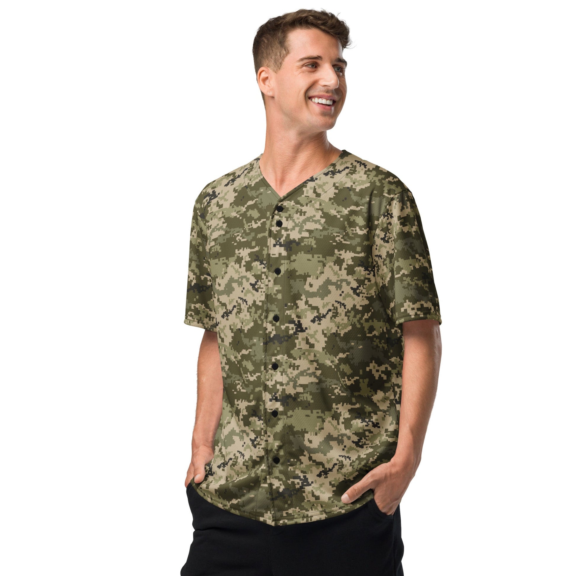 Ukrainian MM14 CAMO baseball jersey - Baseball Jerseys