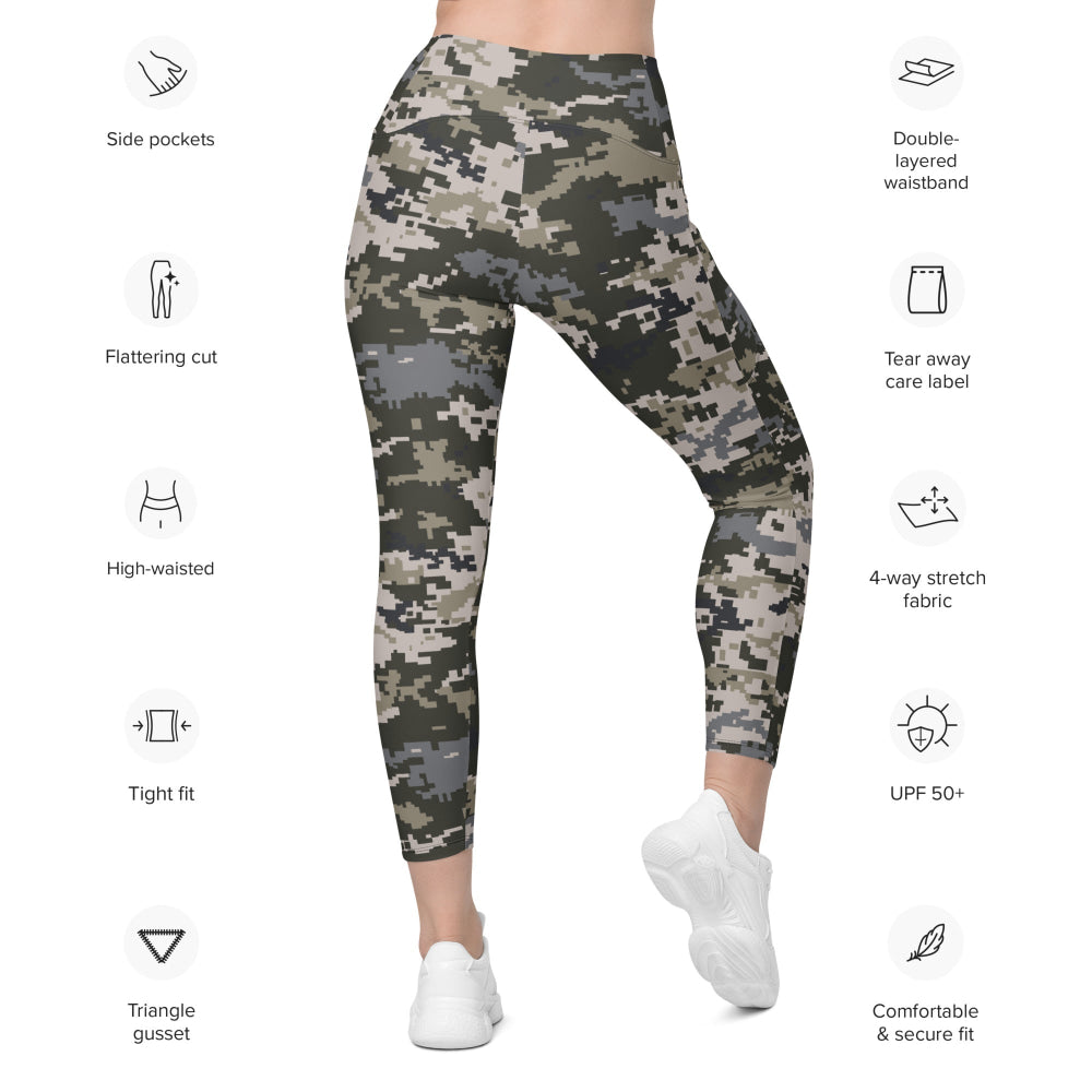 Ukrainian MM14 CAMO Leggings with pockets - Womens With Pockets