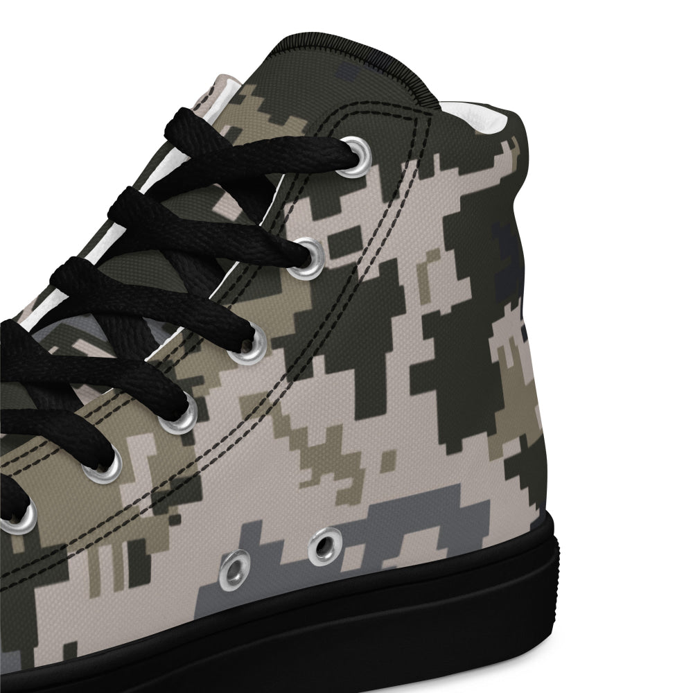 Ukrainian MM14 CAMO Men’s high top canvas shoes - Mens High Top Canvas Shoes