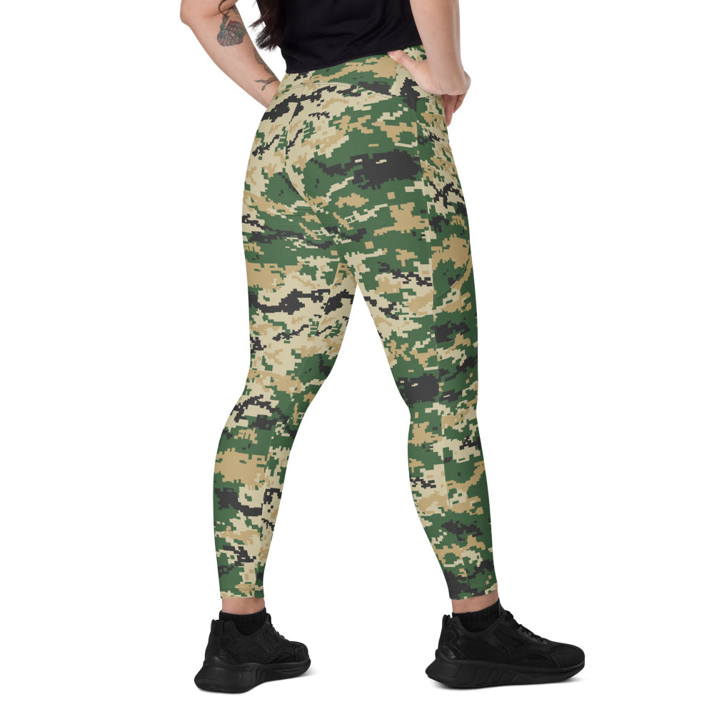 Ukrainian MM14 Multi-Terrain CAMO Leggings with pockets - 2XS - Womens With Pockets