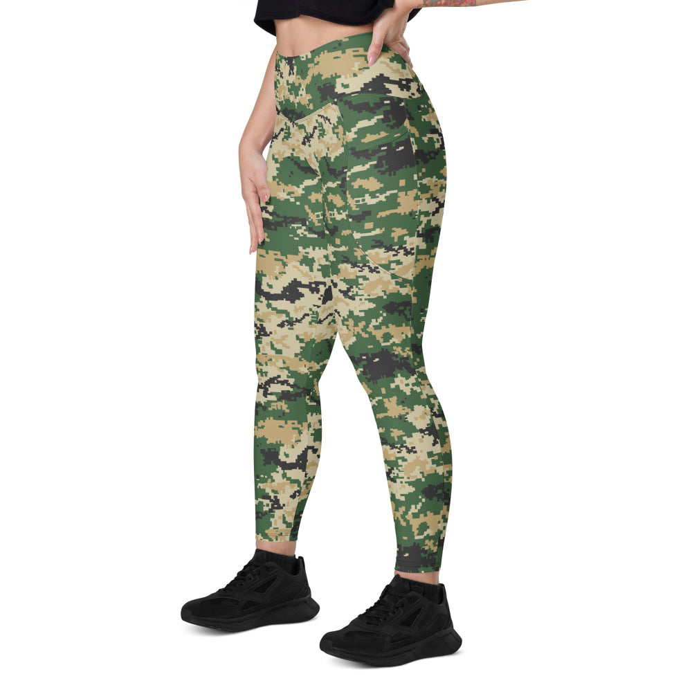 Ukrainian MM14 Multi-Terrain CAMO Leggings with pockets - Womens With Pockets