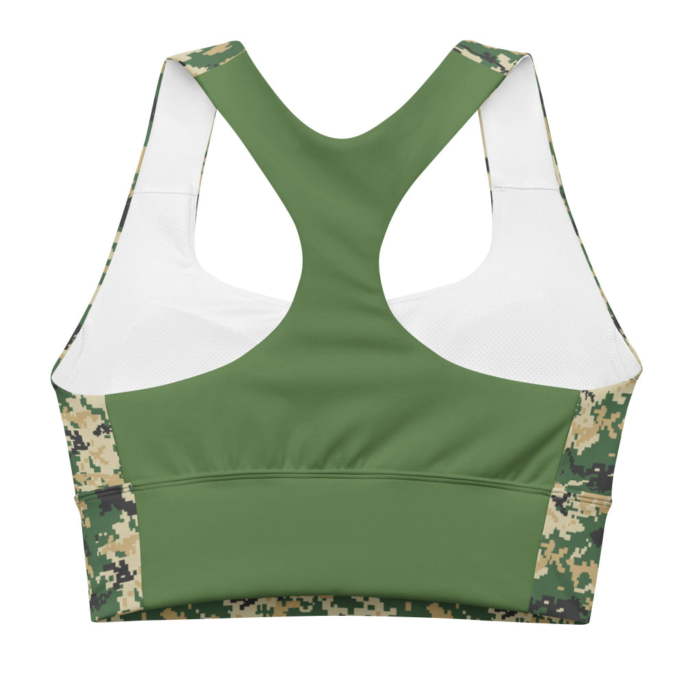 Ukrainian MM14 Multi-Terrain CAMO Longline sports bra - Womens Sports Bra