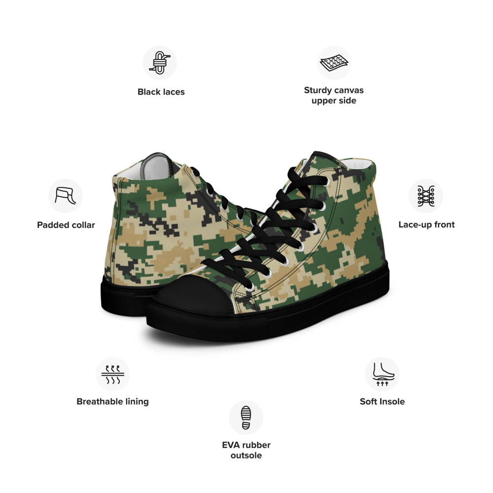 Ukrainian MM14 Multi-Terrain CAMO Men’s high top canvas shoes - Mens High Top Canvas Shoes