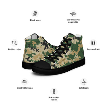 Ukrainian MM14 Multi-Terrain CAMO Men’s high top canvas shoes - Mens High Top Canvas Shoes