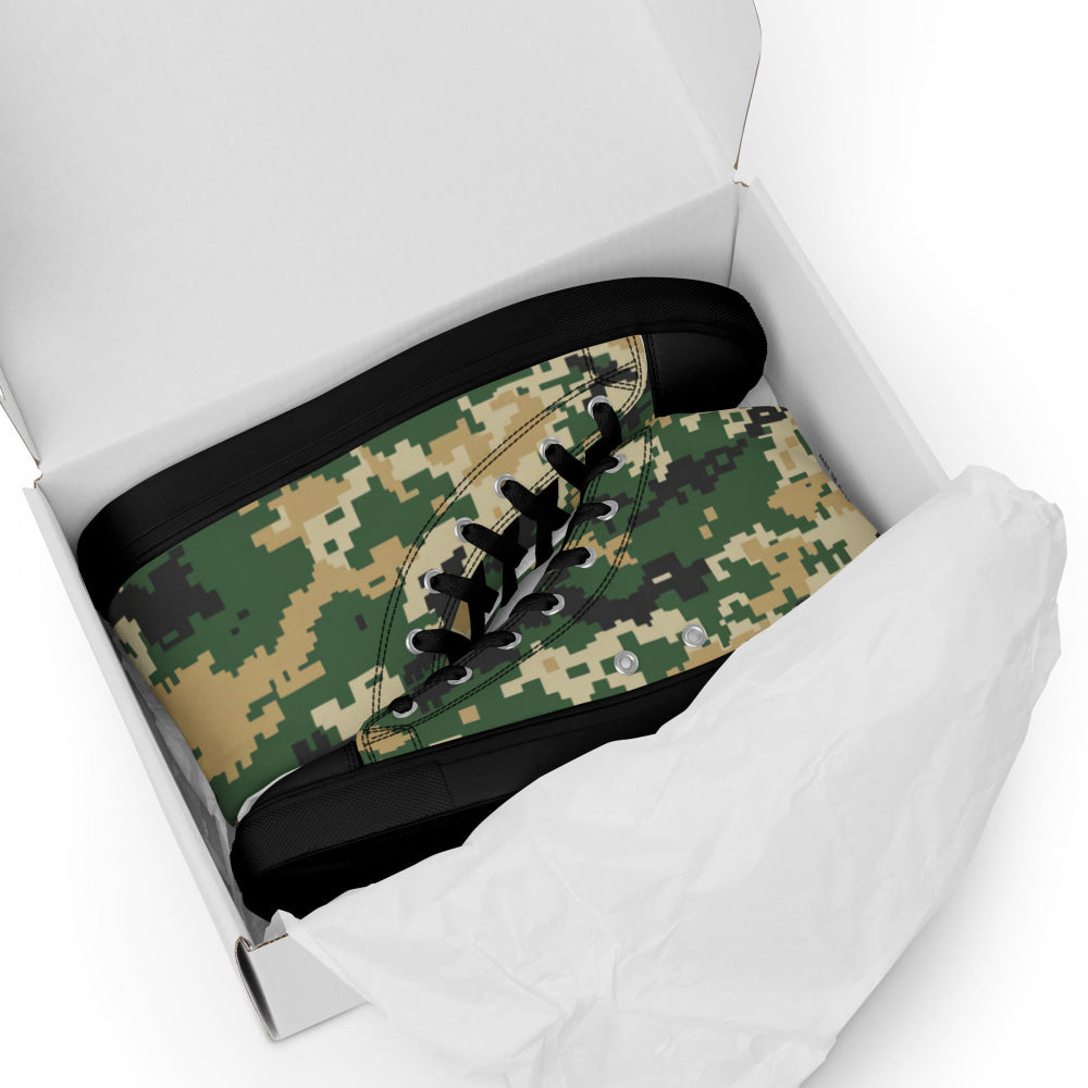 Ukrainian MM14 Multi-Terrain CAMO Men’s high top canvas shoes - Mens High Top Canvas Shoes